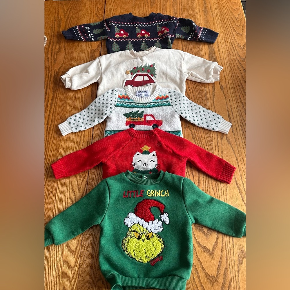 5 Baby Christmas Sweaters